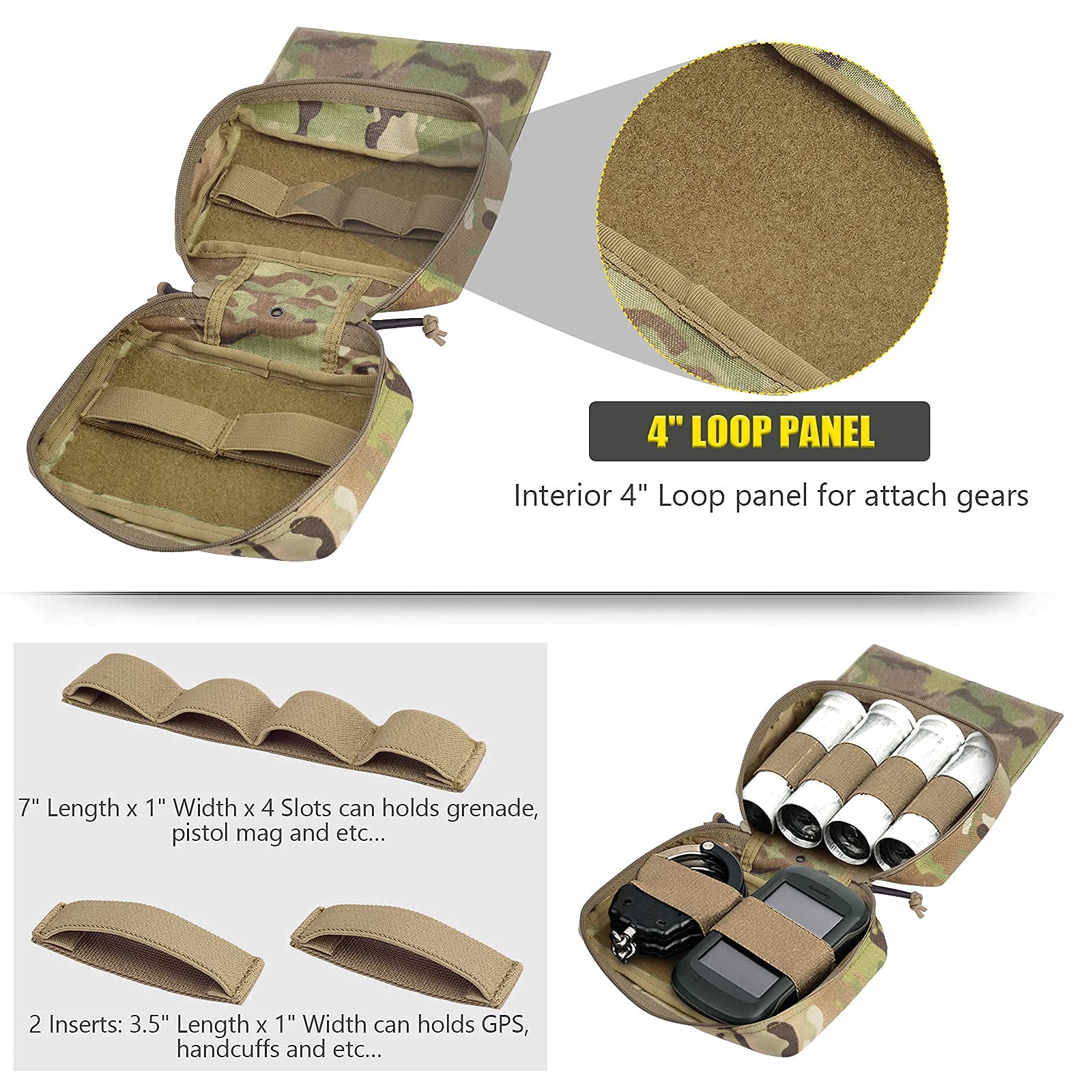 PETAC GEAR Drop Pouch Tactical Dump Pouches Multi Mission Hanger Tool