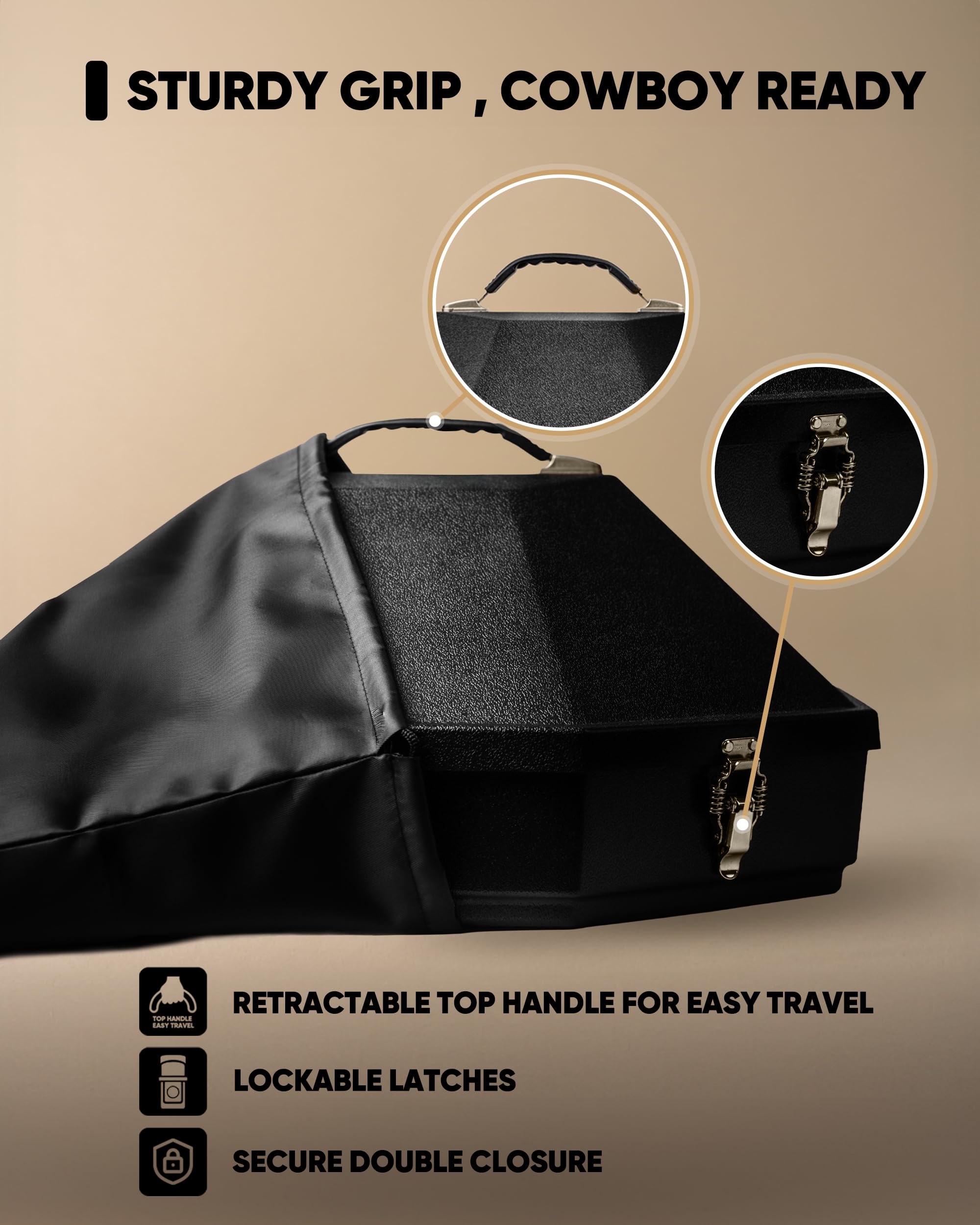 Amazon.co.jp: MaveriCrest 旅行用カウボーイハットボックス