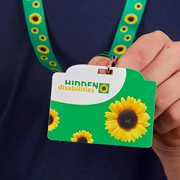 Official Hidden Disabilities Sunflower Lanyard (85cm) with ID Card