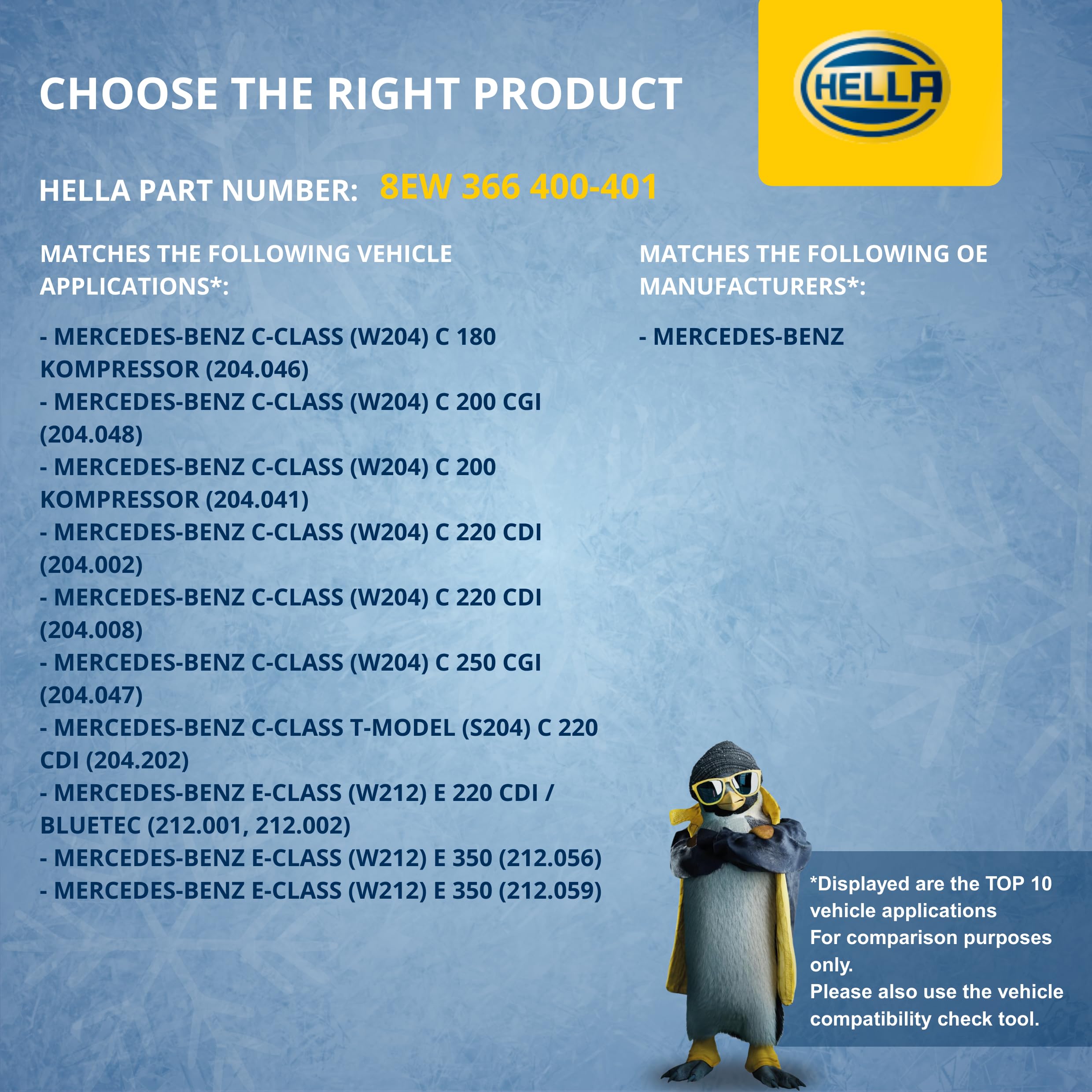 HELLA 8EW 366 400-401 Innenraumgebläse - 12V - 240W - für Fahrzeuge mit Klimaanlage - Ø: 132.5mm - ohne integrierten Regler - ohne Widerstand | 8EW 366 400-401 passend für Amg C-Klasse CLS
