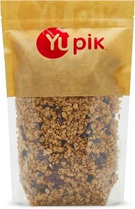 Yupik Chunky Berry Patch Cereal, 1 kg, Kosher, Oats, Currants, Cranberries, Lightly Sweetened with Honey, Low-Calorie, High in Fiber & Protein, Perfect for Snacking or Baking