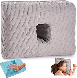ODOXIA Almohada con Agujero | Almohada Agujero para Dormir de Lado | Anti Dolores para Piercings y CNH | Cojín Donut de...