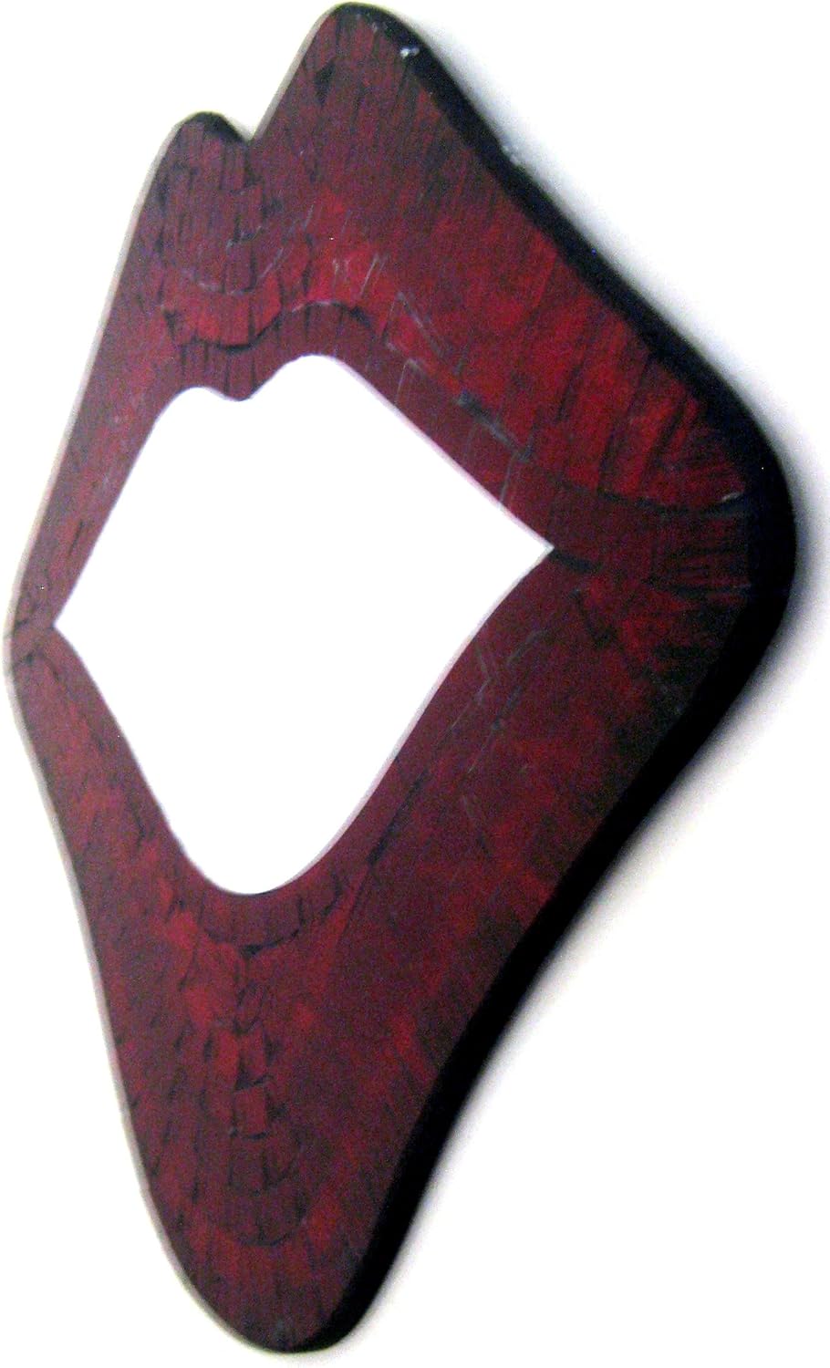 OMA Lips Mirror Wall Art Hanging Decor Kissing Red Lips Mosaic Glass Wall Sculpture - Large Size