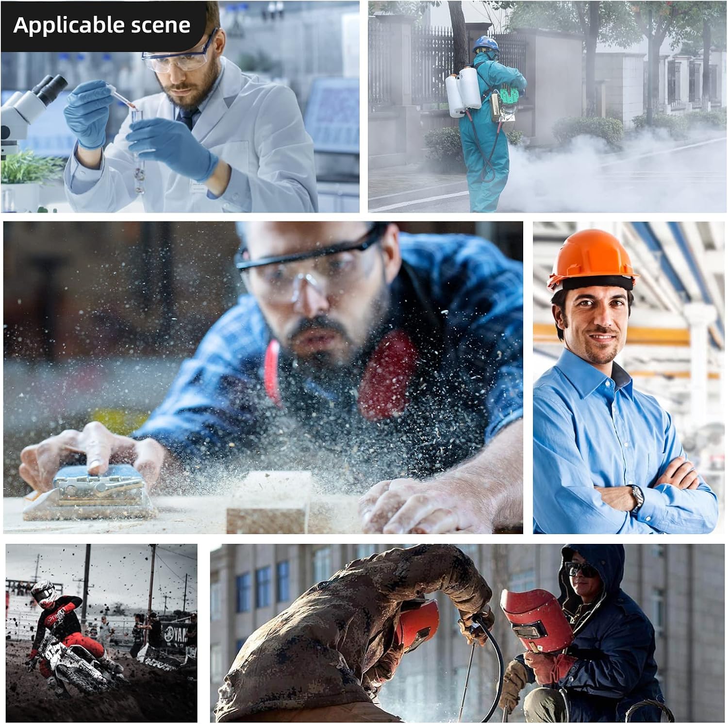 Optical Care Anti Fog Safety Glasses Wraparound Safety Goggles Impact Resistance Lens Adjustable, Goggles Over Eyeglasses - Image 8