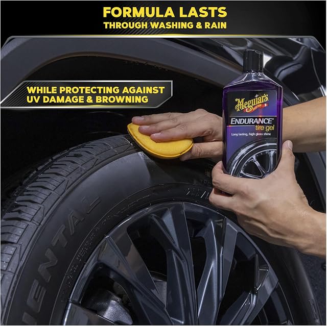 Meguiar’s Endurance Tire Gel - Tire Shine Gel, Premium Car Tire Shine For A Lasting Glossy Finish; Apply To Tires Cars, Trucks & Suvs To Keep Tires Looking Deep Black And Clean -16 Oz — photo 6