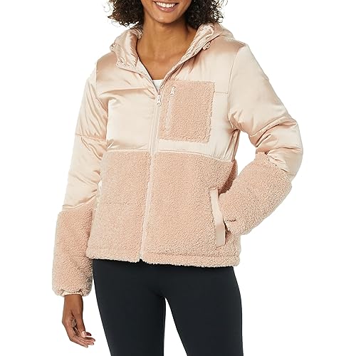 Amazon Essentials Women's Sherpa Puffer Jacket