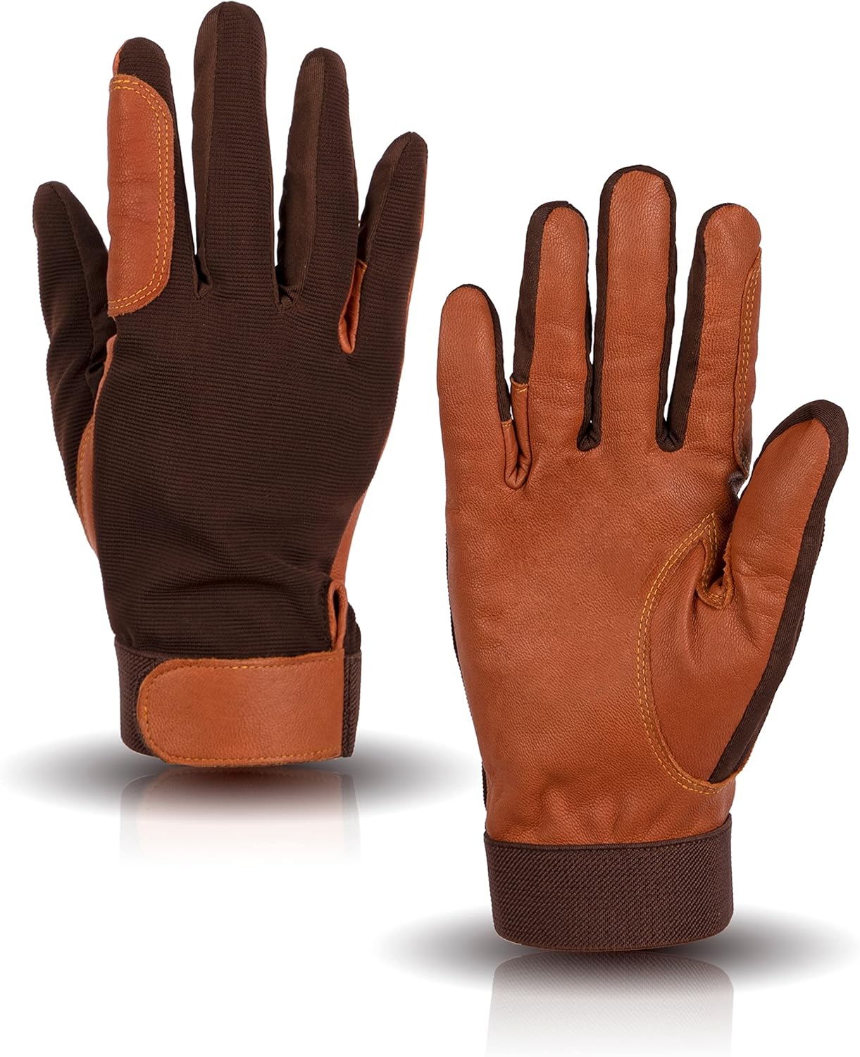 Horse Riding Gloves Men & Women Genuine Leather Riding Gloves Breathable Horseback Riding Gloves Anti-Slip Equestrian Gloves for Outdoor Riding : Sports & Outdoors