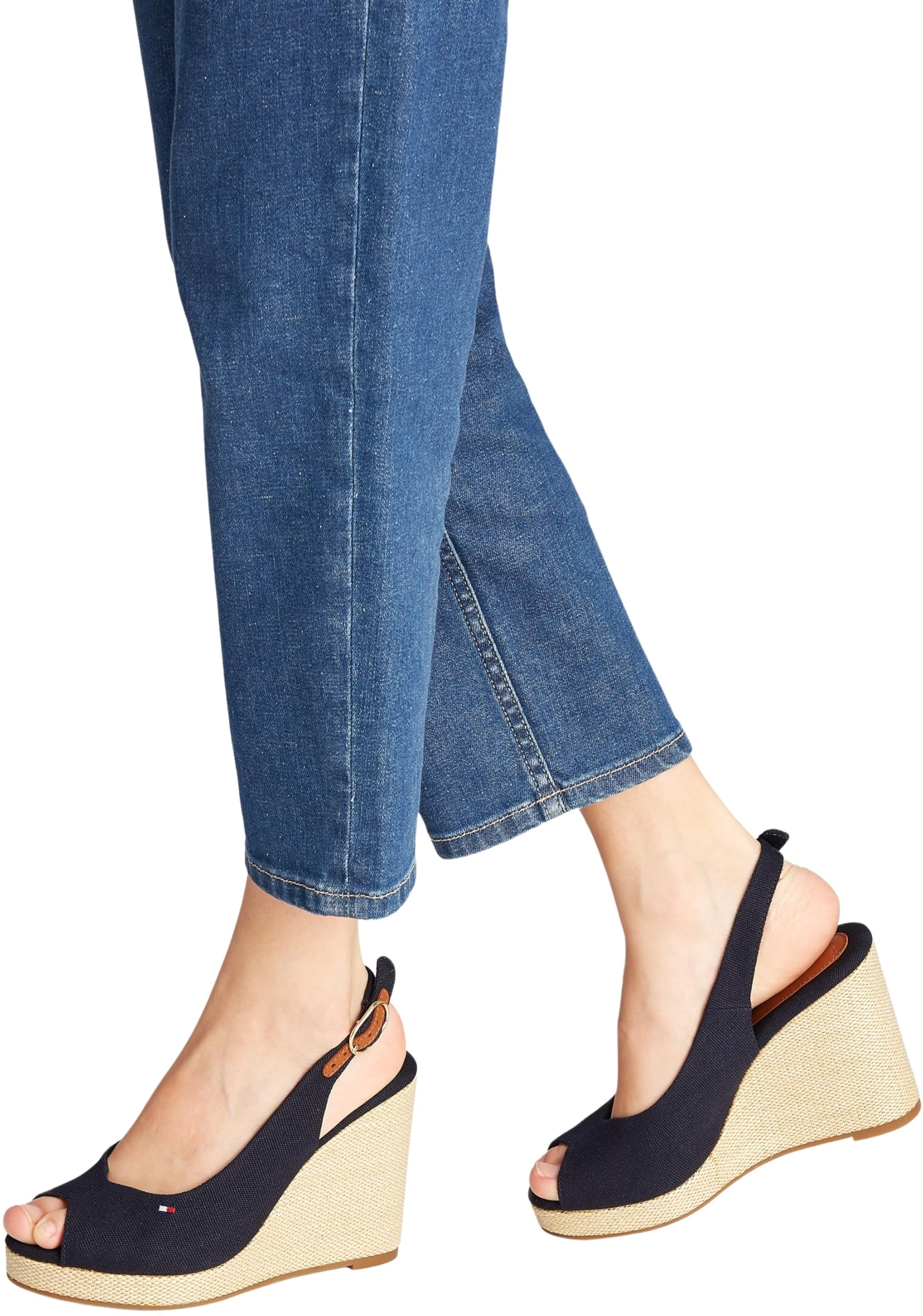Tommy Hilfiger Flag High Wedge Espad Slingback Fw0fw08597 Espadrillas ZeppaDonna