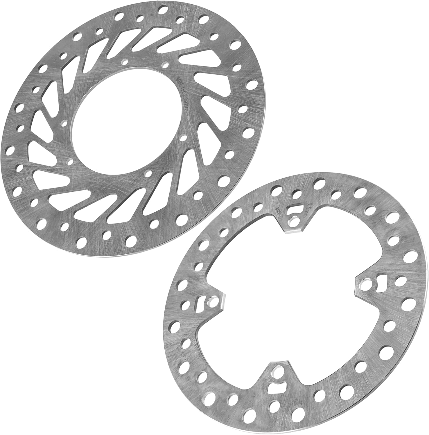 Caltric Front Rear Brake Disc Rotor Compatible with Honda Crf250R Crf250X 2004-2007 / CR250R 1995-2007