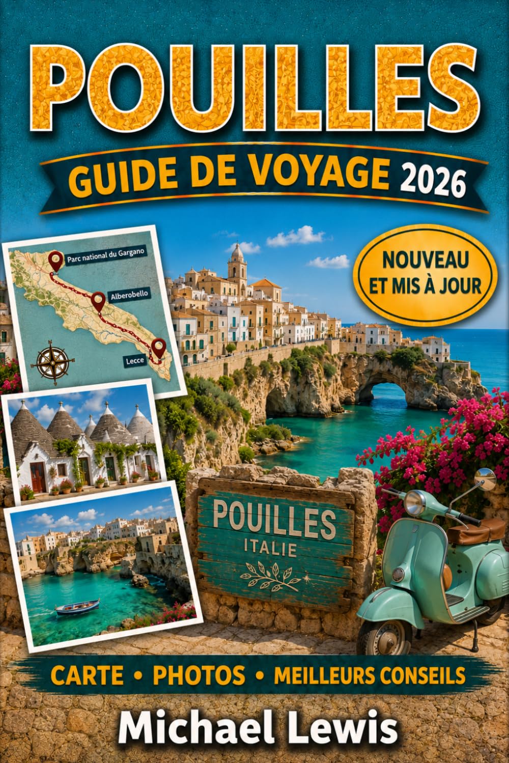 POUILLES GUIDE DE VOYAGE 2026 (COULEURS PLEINES): Bari, Alberobello, Ostuni, Lecce, Polignano a Mare, villes côtières, trésors cachés, cuisine locale, ... et itinéraires pour le sud de l'Italie