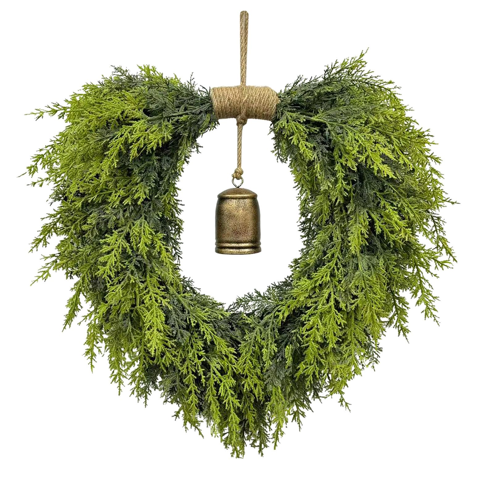 Guirlande de Noël en cœur clochettes pour raviver les souvenirs d'enfance