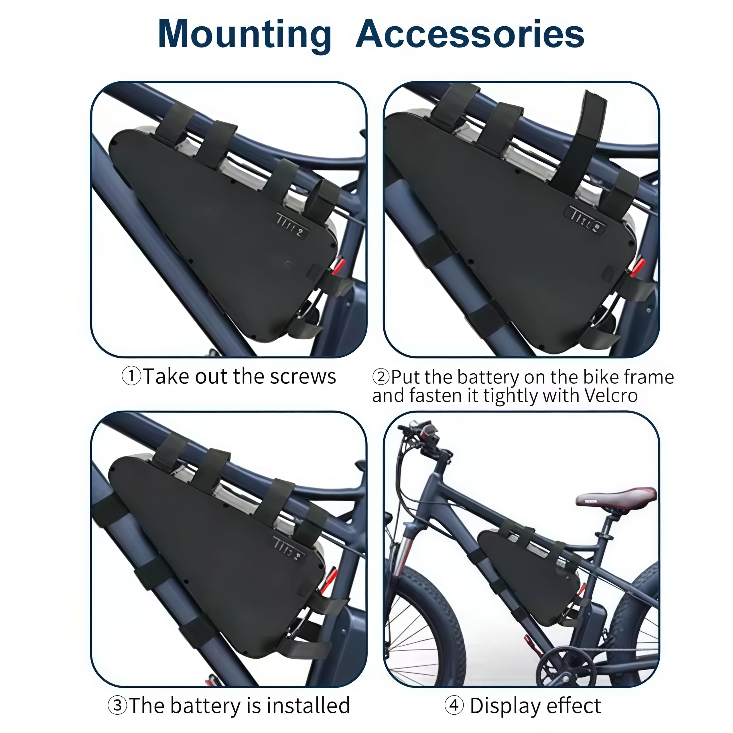 Batteria triangolare al litio 48V/52V/72V 30Ah per bici elettrica, con caricatore rapido + BMS, per moto elettrica e mountain bike 0–2000W (48V 20Ah)