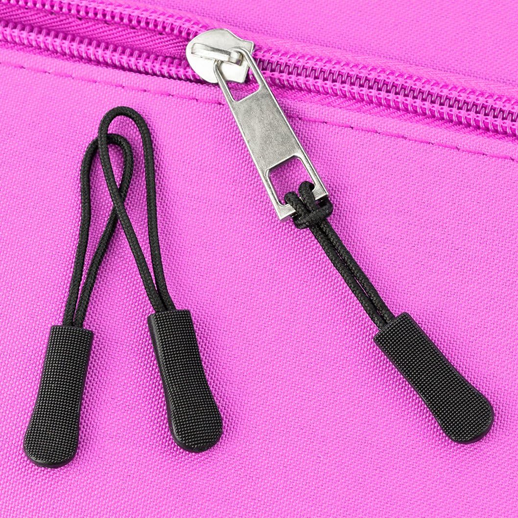 24pcs Zipper Pulls, Black Nylon Cord Zipper Pulls Zipper Fixer with Non-slip Gripper Zipper Extension Zipper Tag Replacement Zipper Tab for Backpacks, Jackets, Luggage, Purses, Handbags