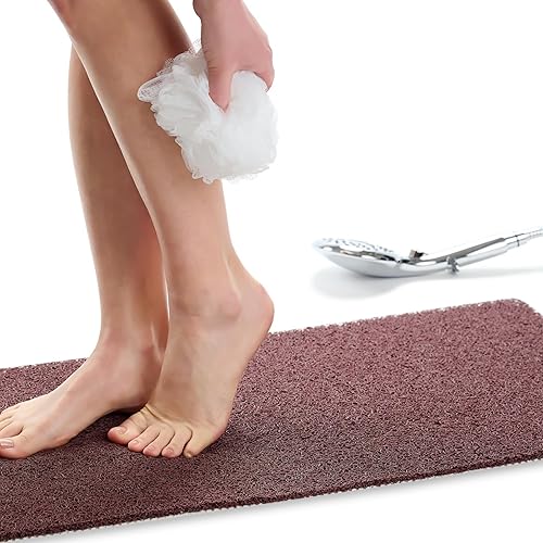 Miniatura 90 de Tapete de ducha antideslizante para bañera – Tapete de baño de lufa para baño – Tapete de baño de 40 x 16 – Tapete de baño antideslizante Gris,Aqua