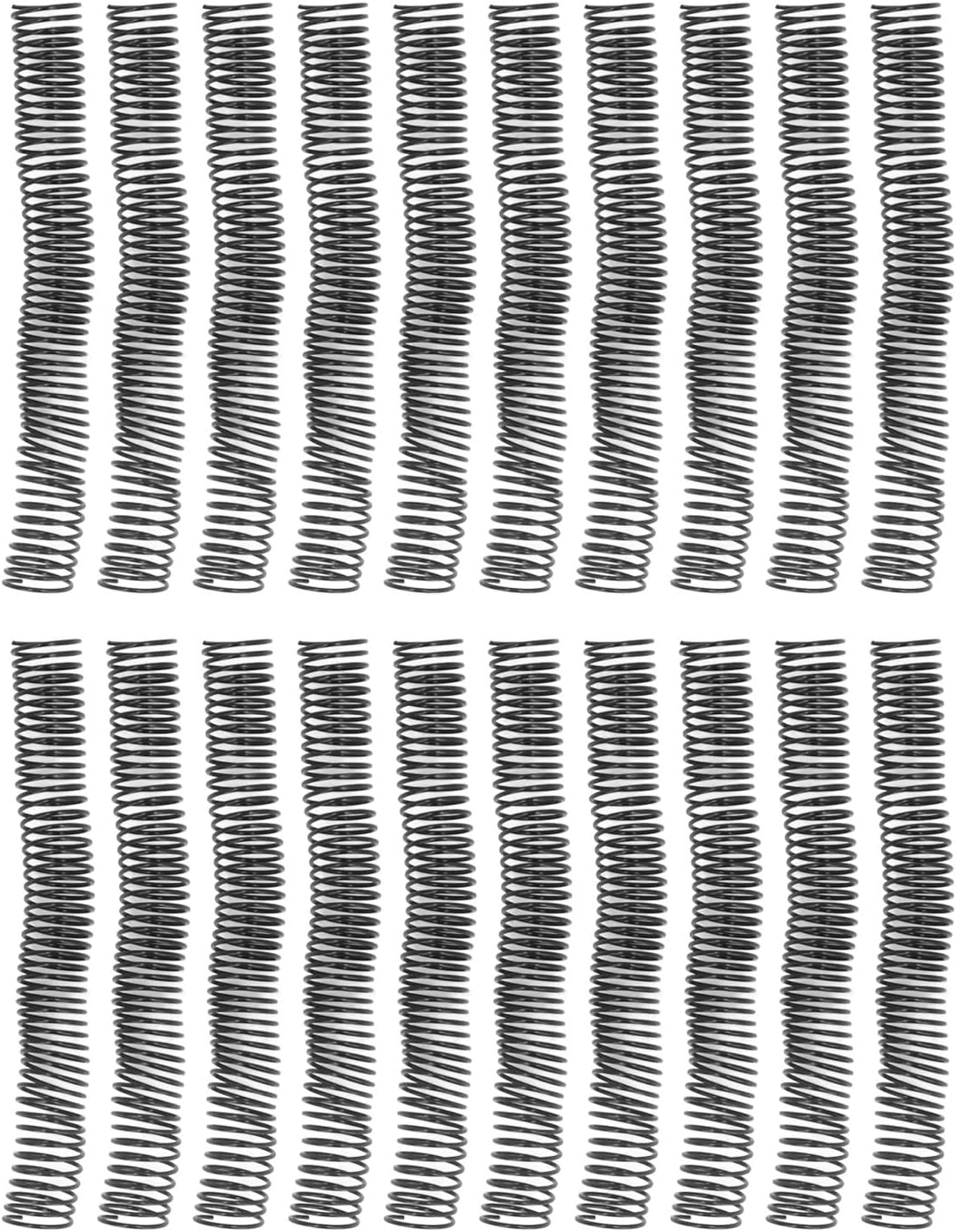 20pcs Plastic Spiral Binding Coils 32mm Dia 48 Teeth 4:1 Pitch 280 Sheet Capacity Binding Spirals for Document