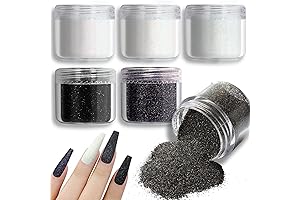 Allstarry 6 Colors Nail Glitter Powder Efecto Azucar Holographic Cosmetic Powder for...
