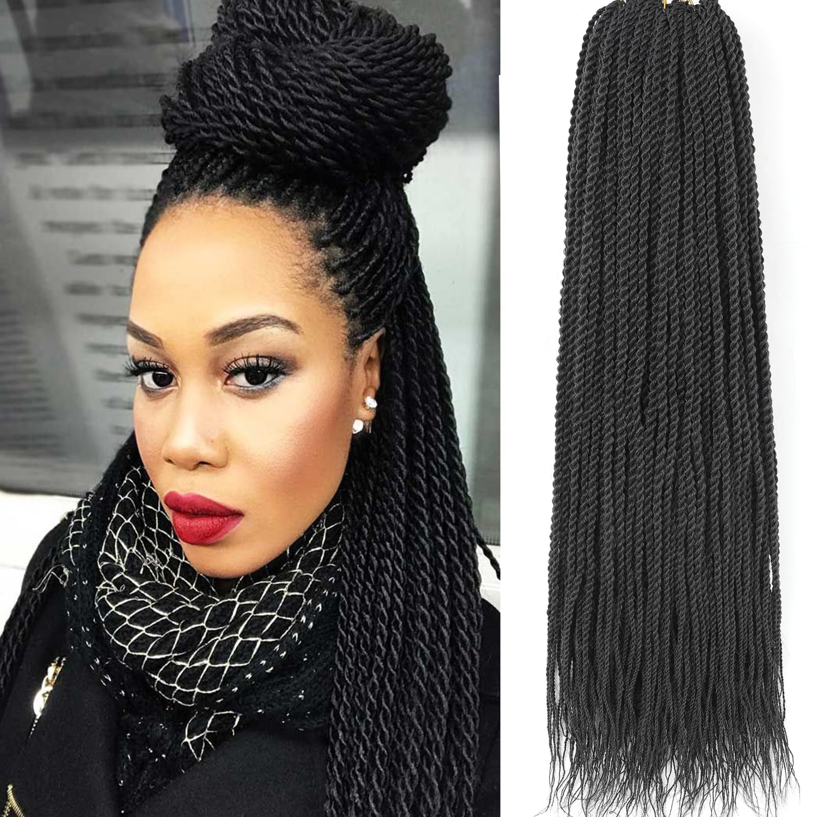Amazon.com : ZRQ Senegalese Twist Crochet Hair For Black Women 18