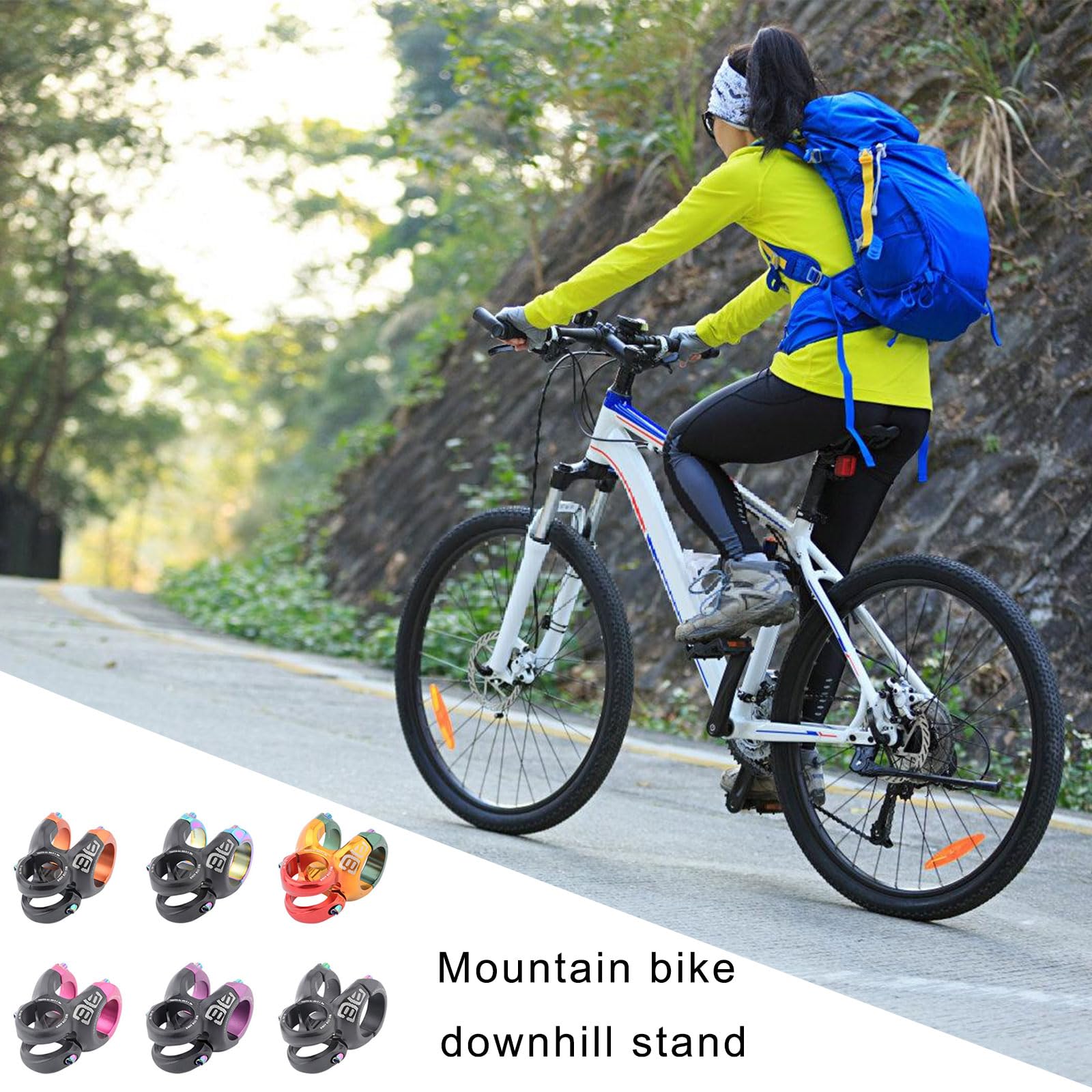 Attacco manubrio corto in lega di alluminio per mountain bike biciclette bilanciate accessori per ciclismo