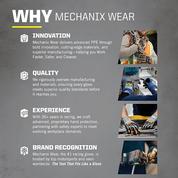 Mechanix Wear - FastFit Gloves (Medium, Black)