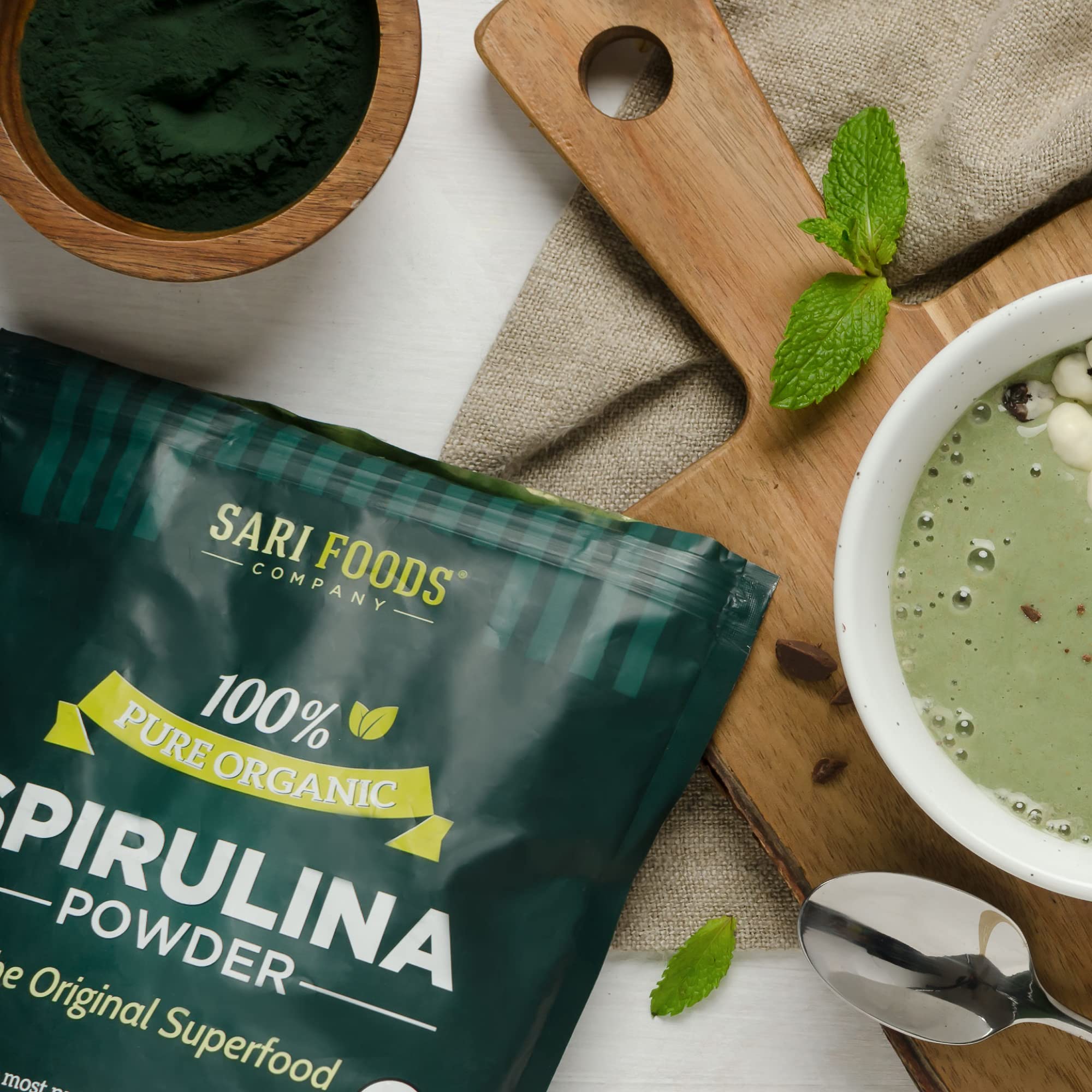 Organic Spirulina Powder (16 Ounce) Naturally Vegan,...B00LSPVJGU