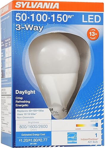 Miniatura 6 de SYLVANIA - Bombilla LED equivalente a 100 W, lámpara A21, eficiente 17 W, blanco suave 2700 K, 1 paquete