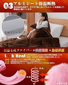 Amazon｜VK Living 掛け布団 【シンサレート＋宇宙服断熱素材