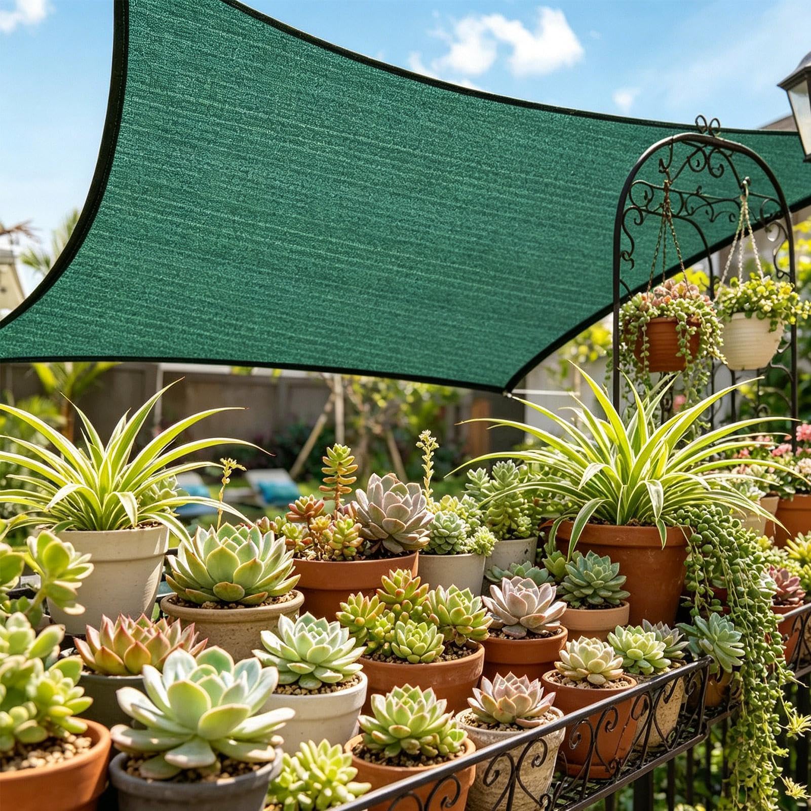 Telo Ombreggiante per Patio e Giardino Rete a maglia protettiva UV per le