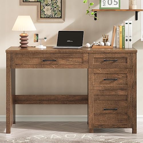 Miniatura 8 de Vabches Escritorio para computadora en forma de L de 64 pulgadas con luces LED y tomas de corriente, escritorio para juegos en forma de L con