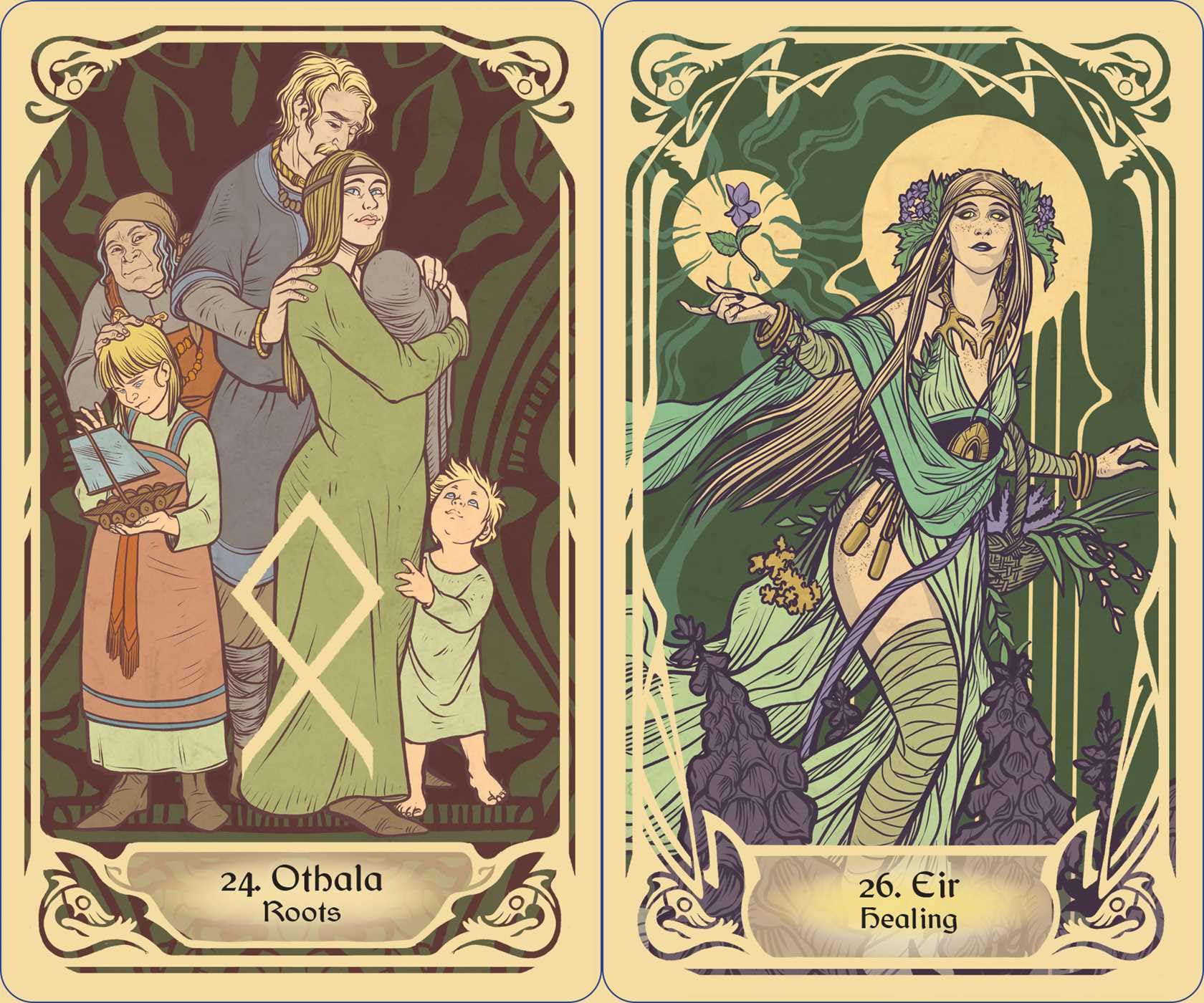 Runes and the Gods Oracle: 50 Cards and Guidebook