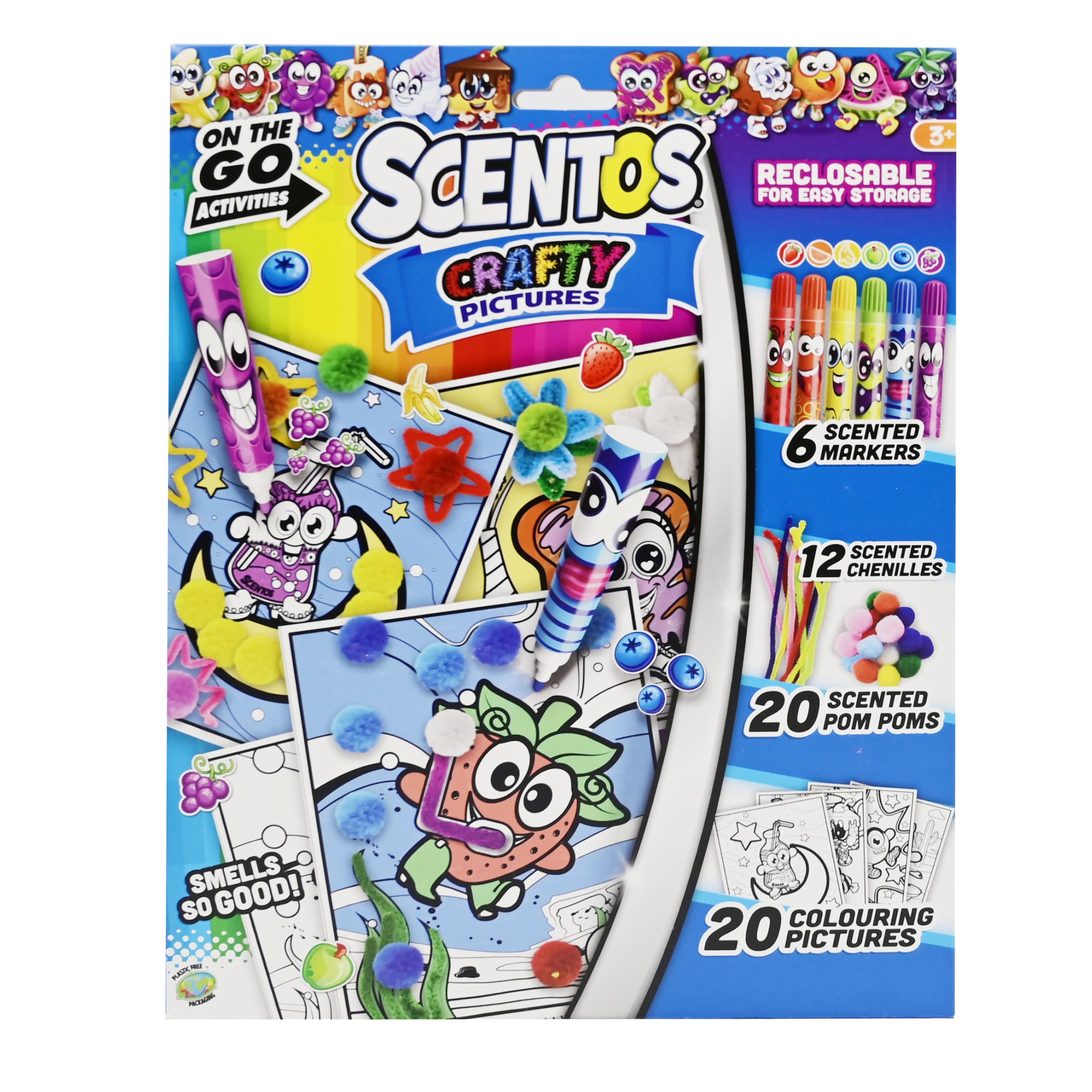 Scentos Sugar Rush Scented Pastel Gel Pens Pack of 5 by Fratelli | Great For Drawing,Coloring,Writing And Gifting/Return Gifts | Designed in the USA