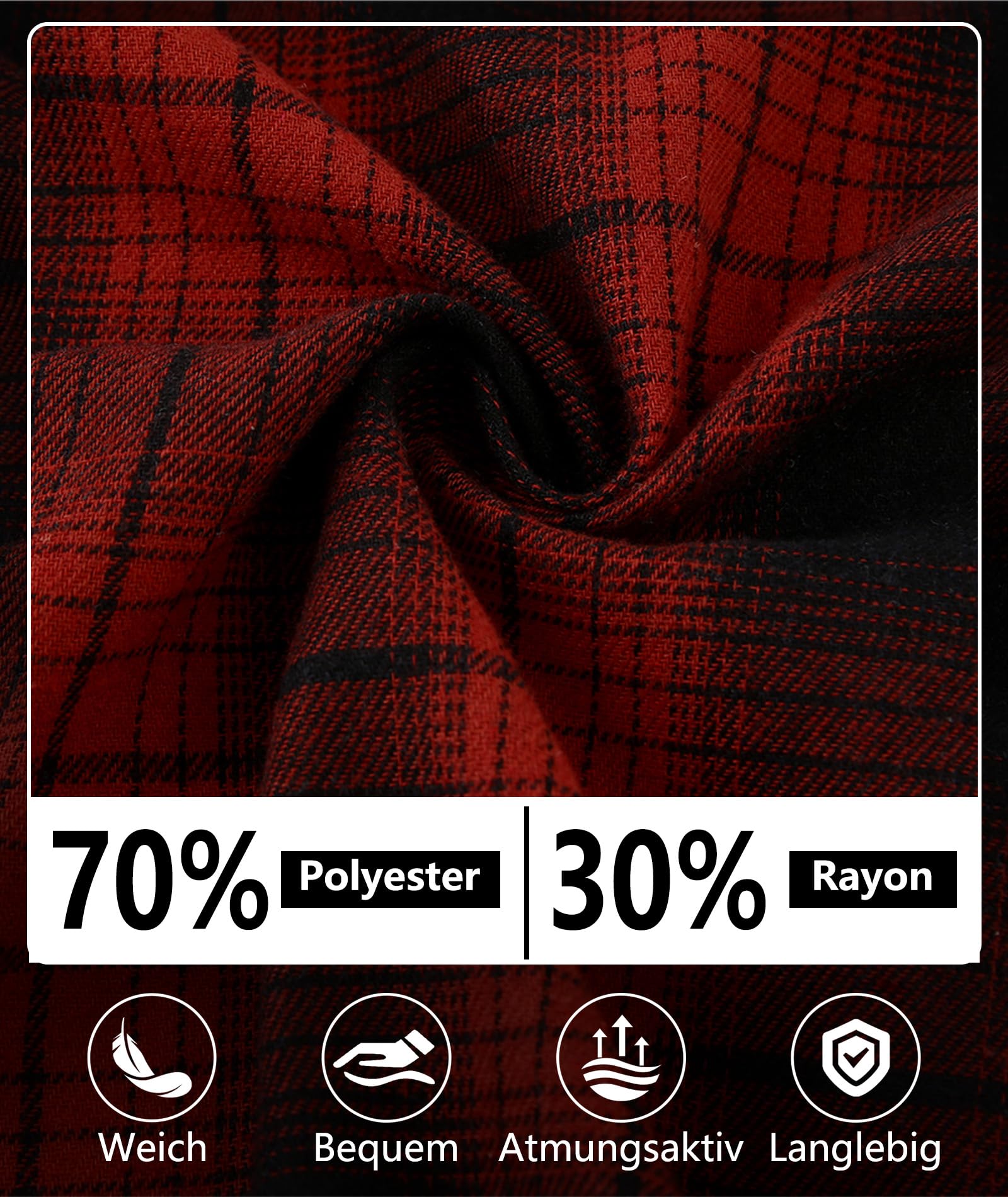 SwissWell Camicia Uomo Flanella Camicia Quadri con Cappuccio Uomo Manica Lunga Casual Felpe