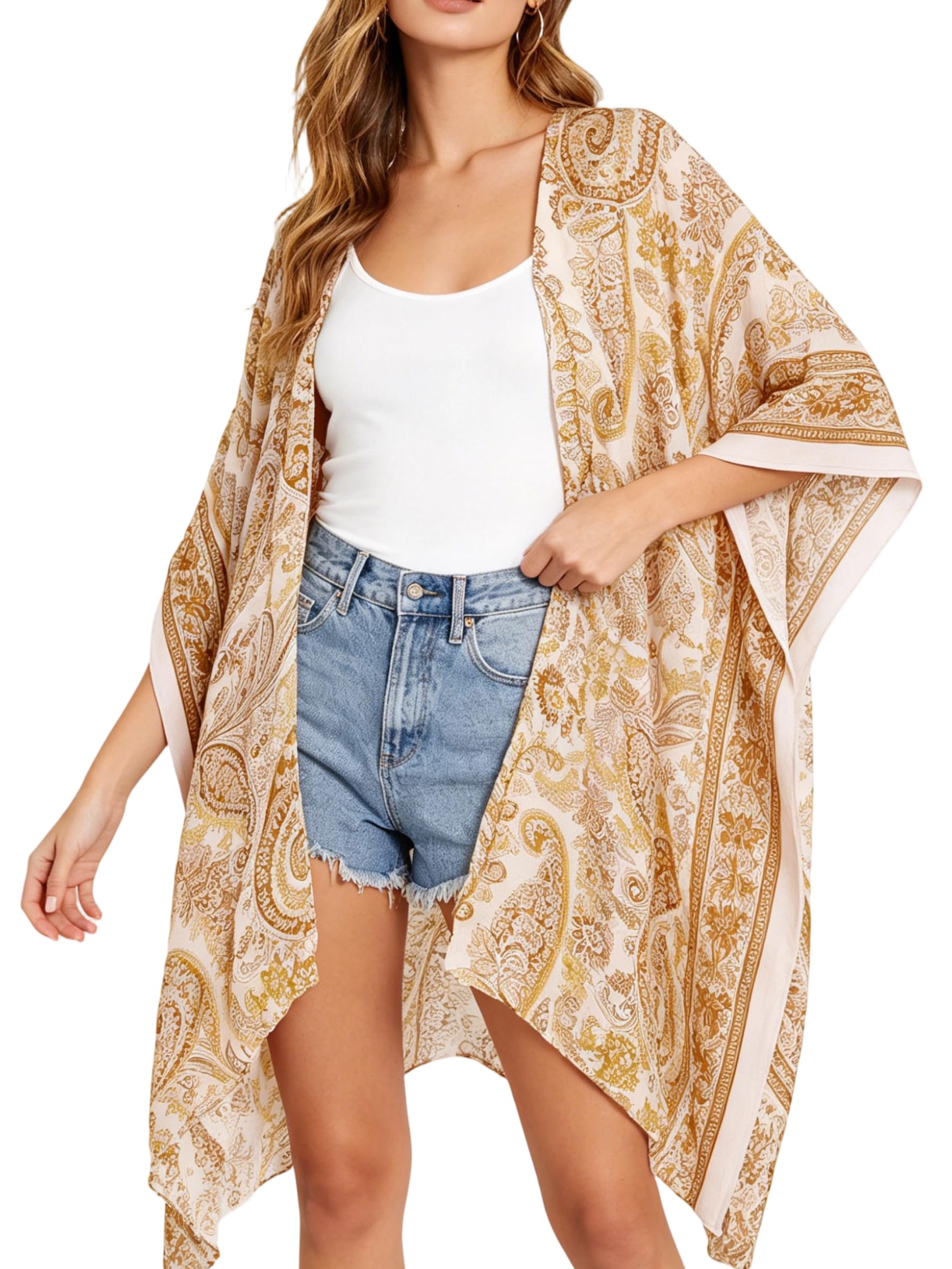 Spicy Sandia Women’s Oversized Boho Kimonos Lightweight Summer Cardigans