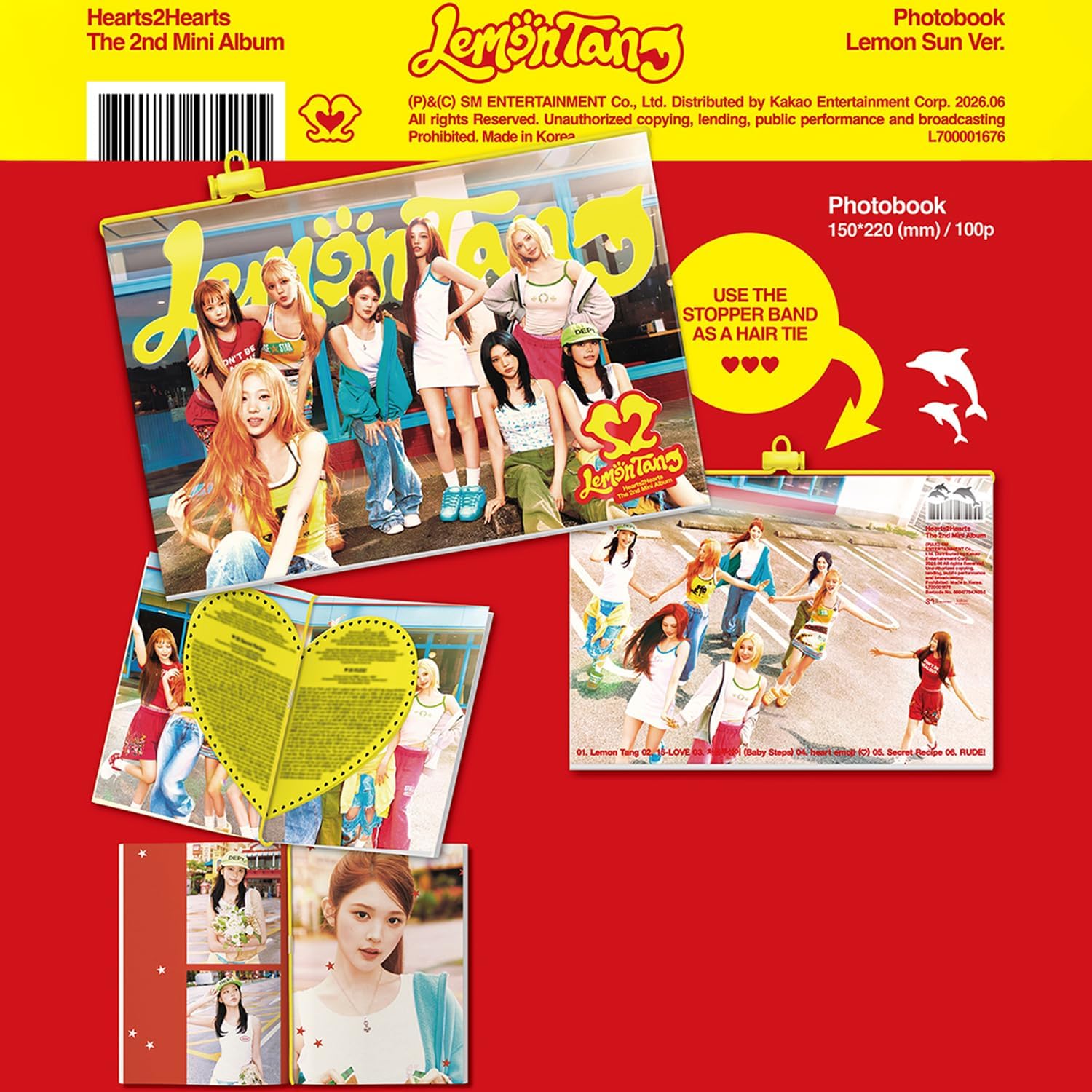 Lemon Tang 2nd Mini Album [Photobook Ver. / Random] + 4 Extra Photocards