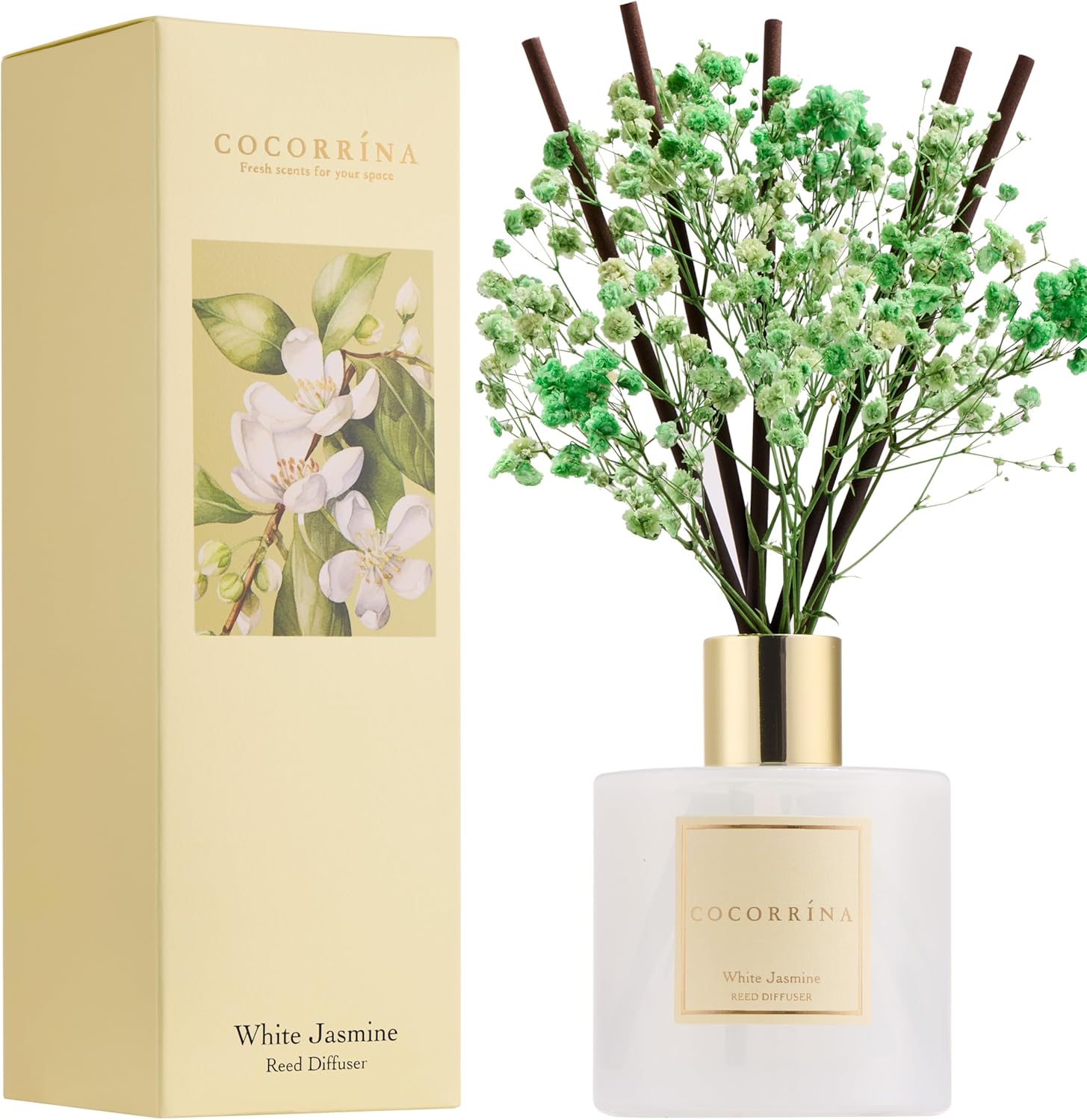COCORRÍNA Reed Diffuser - White Jasmine
