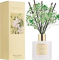 Vista 40 de Cocorina Juego de Difusor de Varillas, Difusor de Varillas de Flores Cachemira Vainilla, Difusor Aromático con Varillas Aceite Esencial de Fragancia