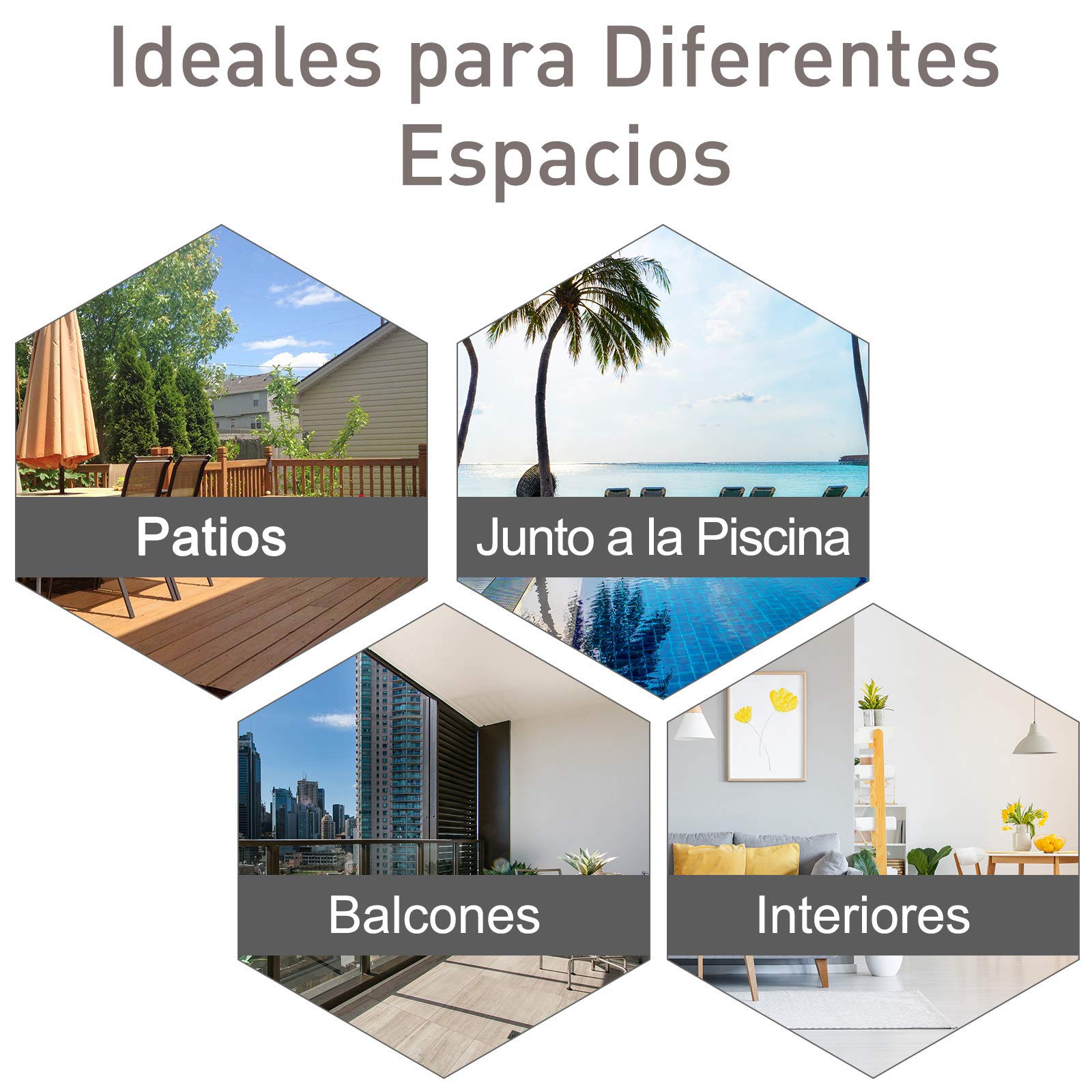 Outsunny Conjunto de 2 Sillas Plegables para Exterior 58x64x94 cm Gris | Con Reposabrazos, Sillas para Balcones Jardín Terraza, Metal Texteline, Carga 110 kg