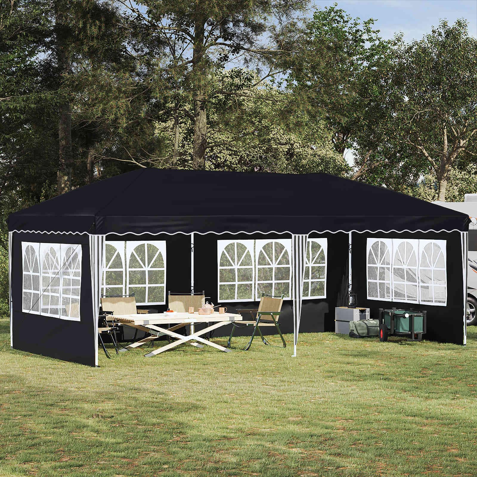 Carpa Plegable para Fiestas 575 x 289 x 245 cm Antracita