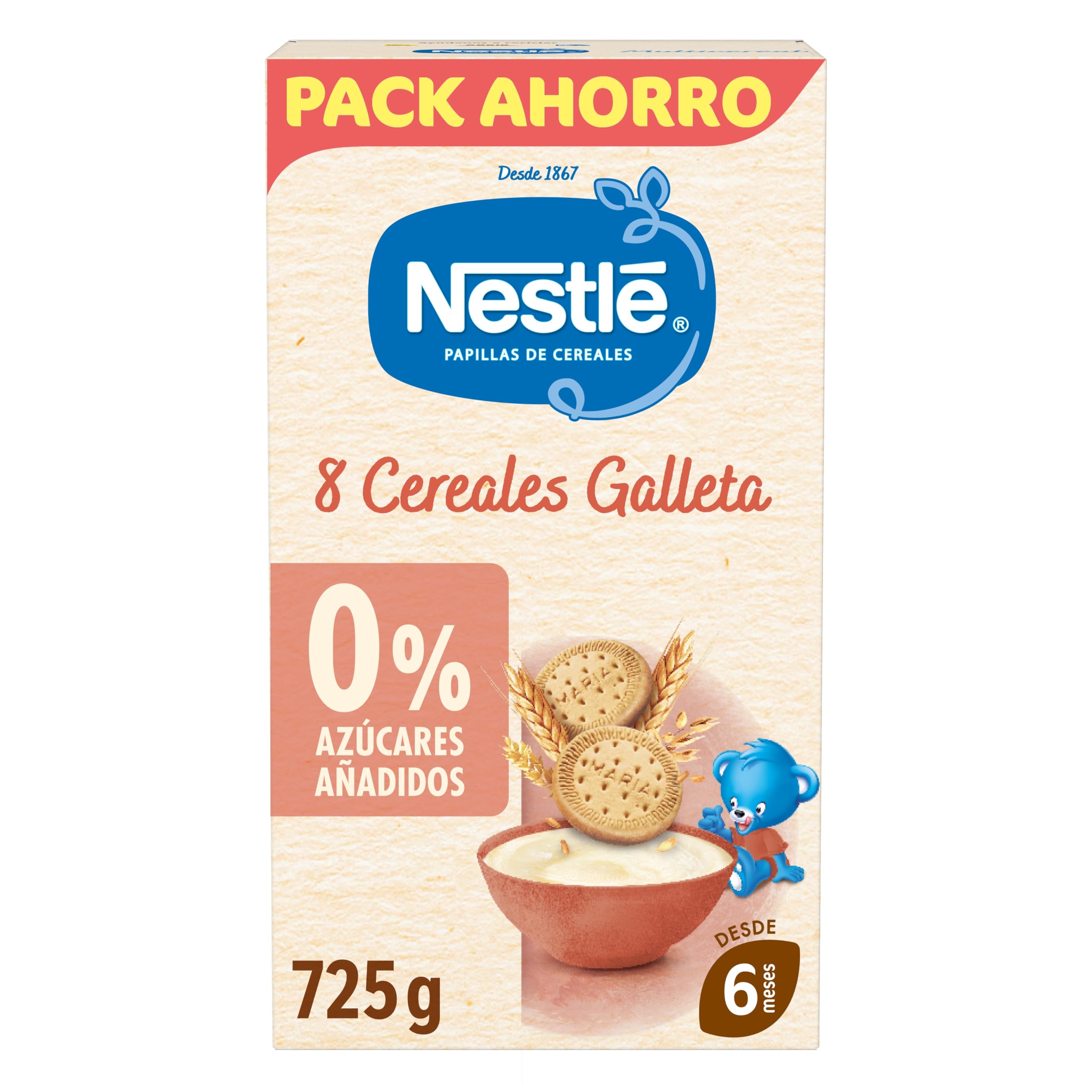Nestle Papilla 8 céréales avec biscuit, 725 g