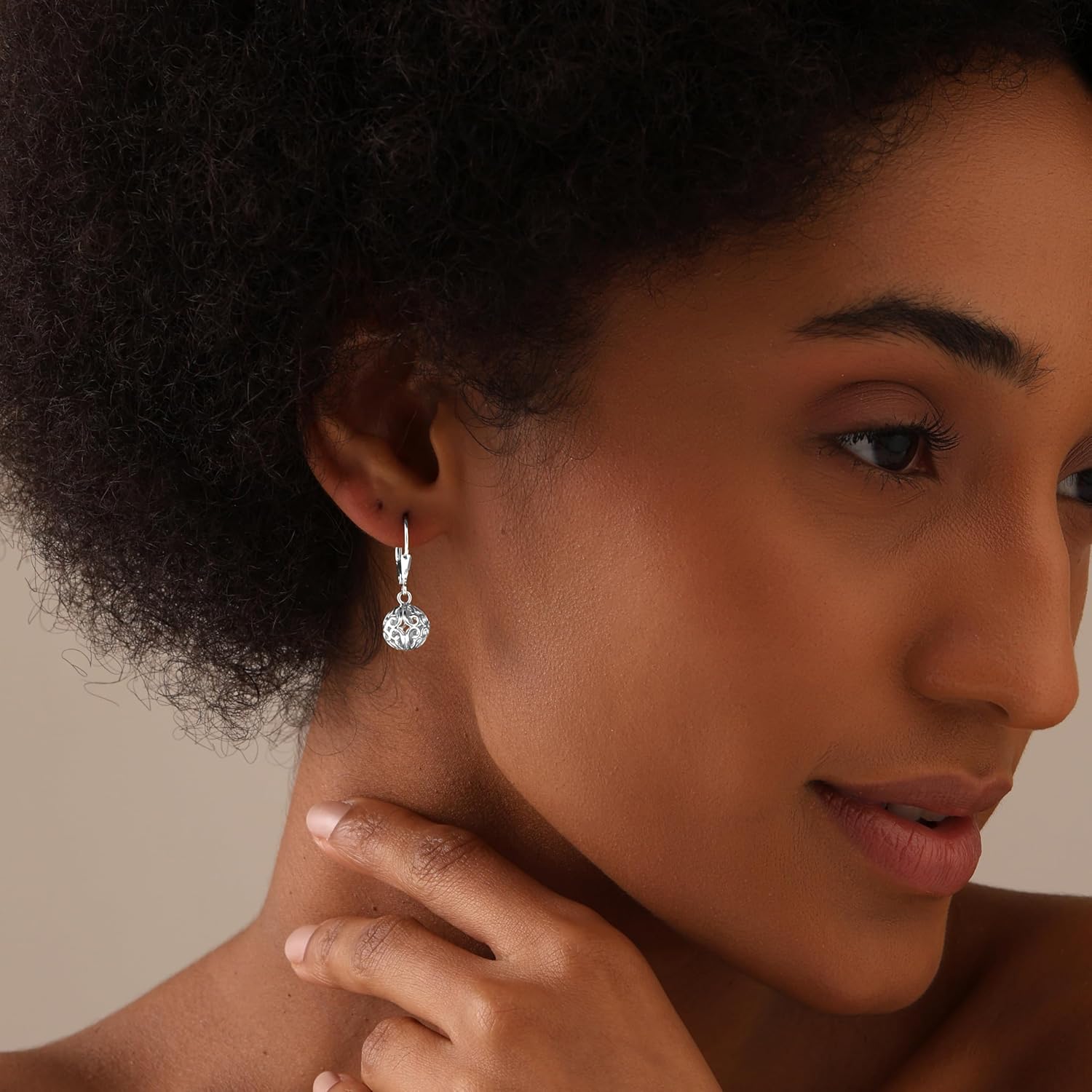 LeCalla 925 Sterling Silver Leverback Drop Earrings Lightweight Bohemia Teardrop Drop Dangle Earring for Women - Image 3