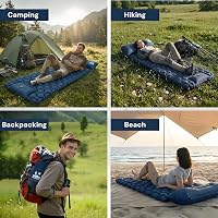 VALEHOWL 800g Ultralight Aufblasbare Schlafmatte - R-Value 3.0, Wasserdicht Camping Luftmatratze 6