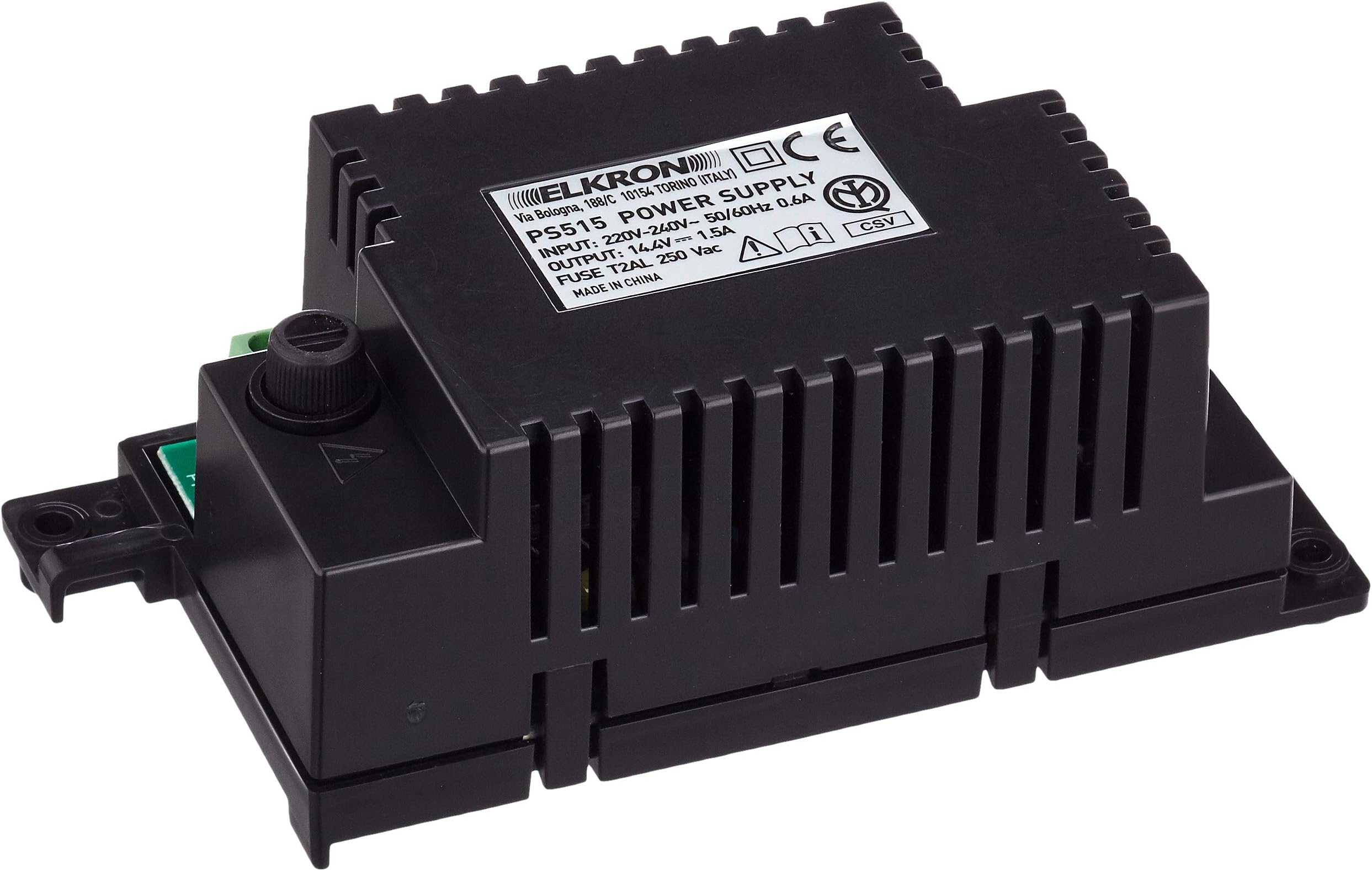 ELKRON 80PS4200115 PS515 Power Supply for Alarm Central 14.4 V 1.5 A Black