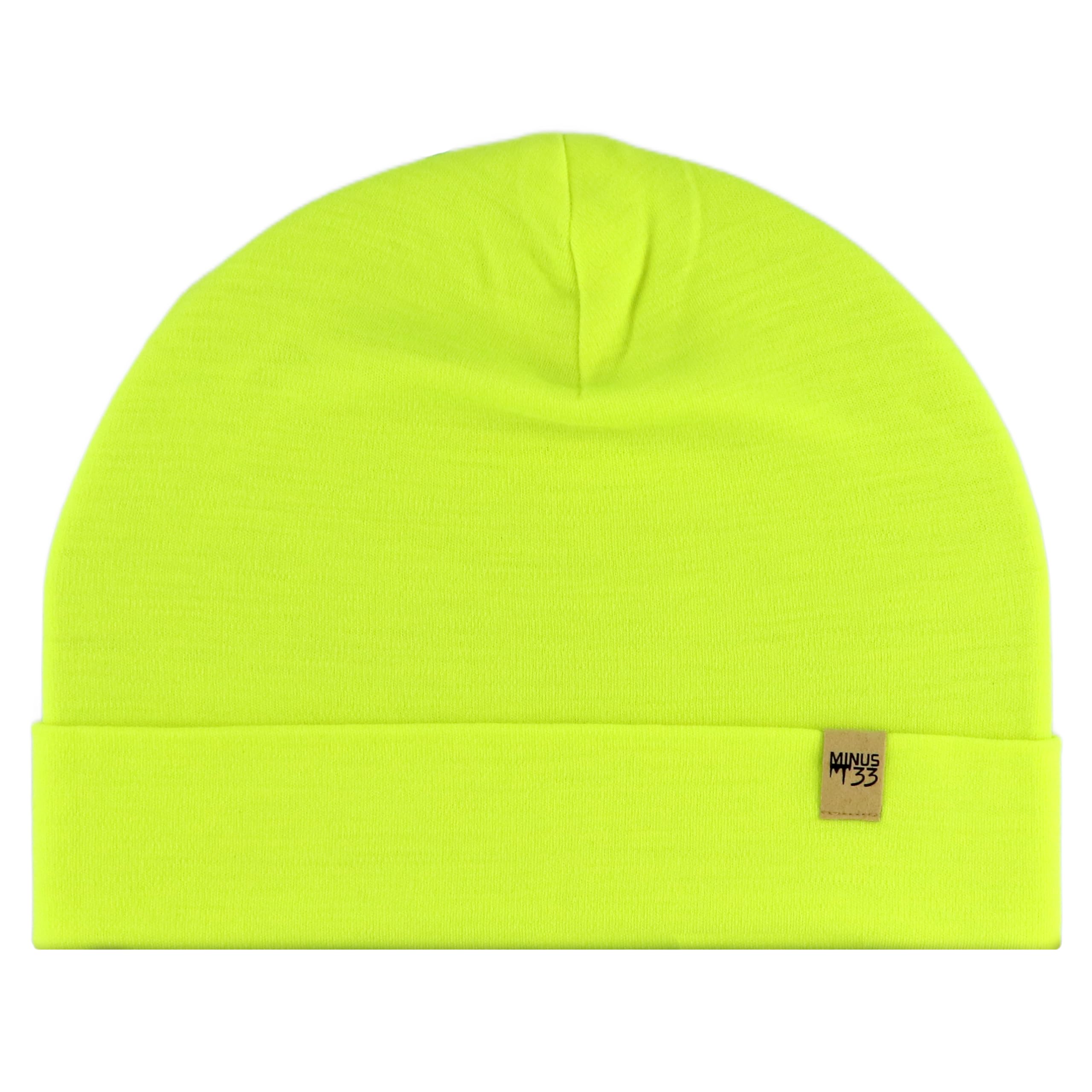 Minus33 Merino Wool Unisex High Visibility 100% Merino Wool Cuff Beanie - Mens & Womens Warm Winter Hat - Watch Cap - Toque - Novelty Beanie - One Size Fits Most