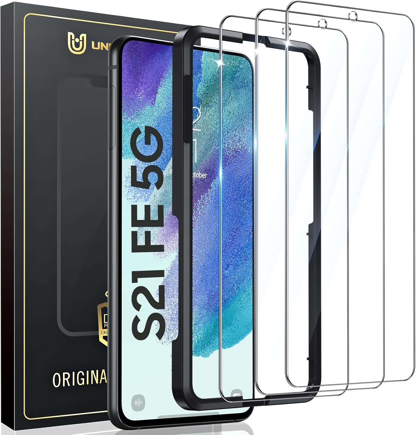 UniqueMe Schutzglas für Samsung Galaxy S21 FE 5G Schutzfolie,3 Stück ...
