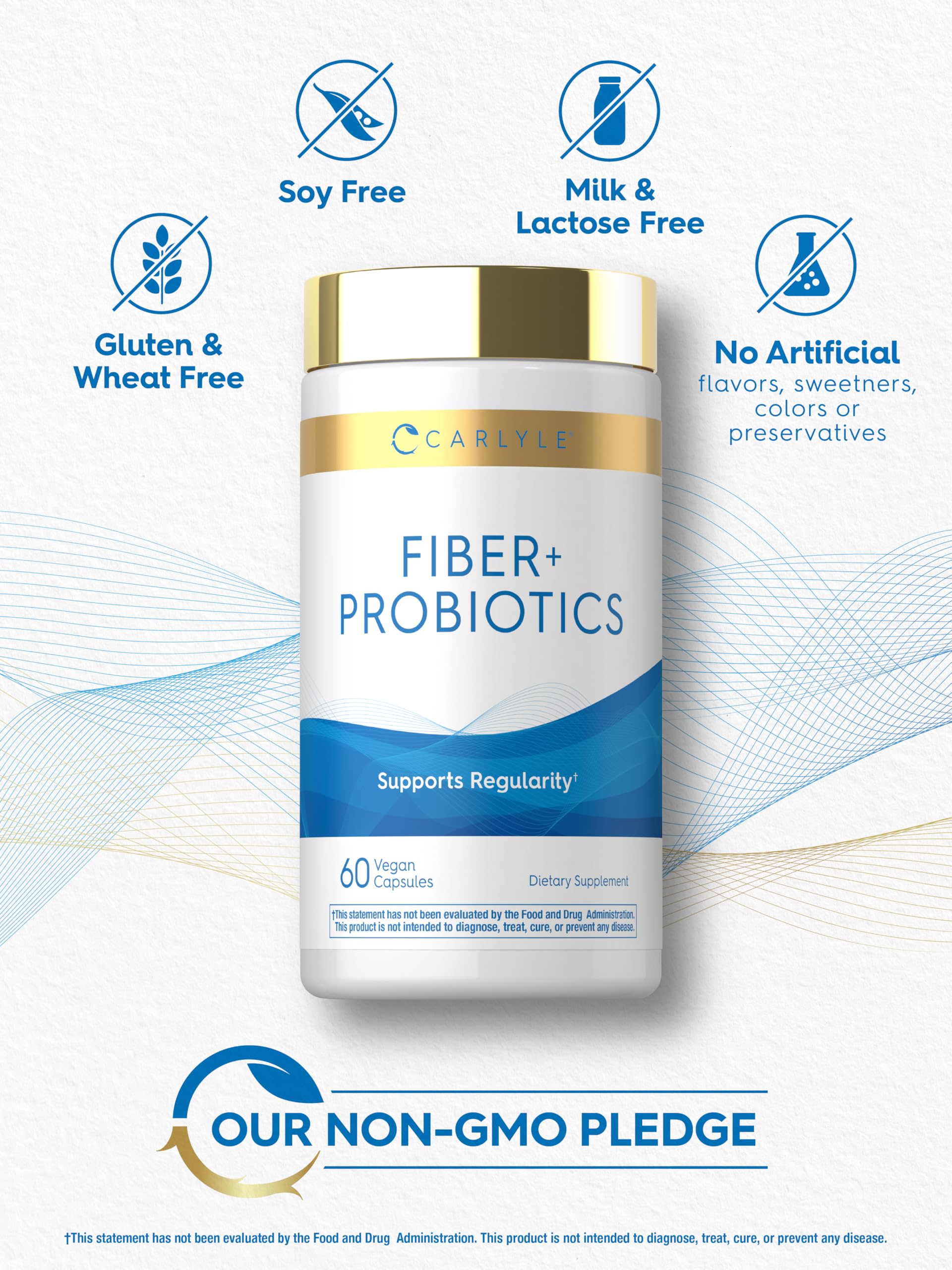 Carlyle Fiber and Probiotic Supplement | 60 Capsules — Amazon image 5
