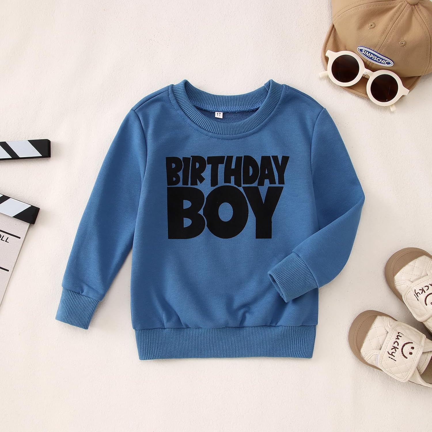 Birthday Boy Sweatshirt 1-8 Years Old Boys Birthday Outfit Tops Kids Toddler Baby Boy Bday Party Long Sleeve Shirts - Image 3
