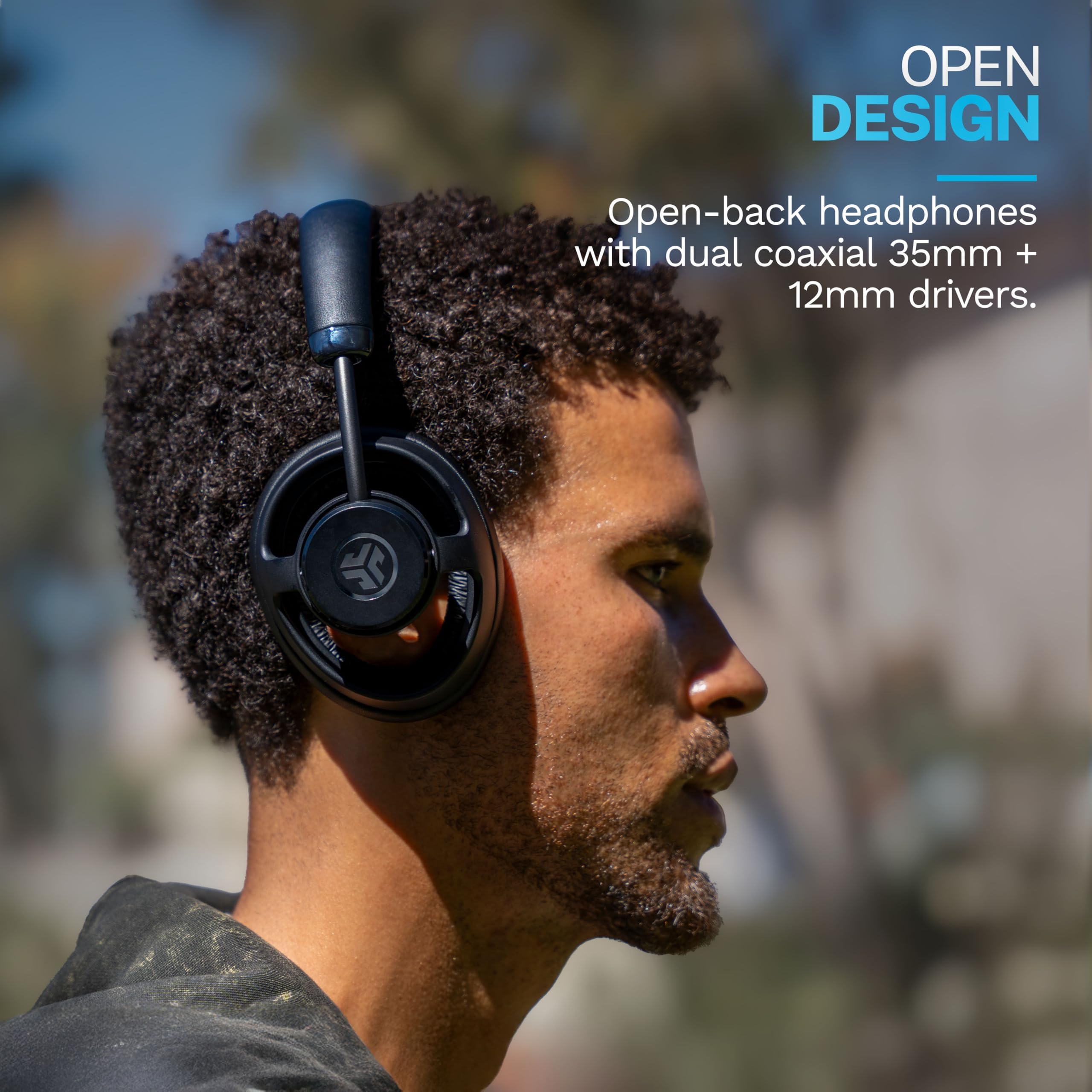 JLab JBuds Open Wireless Headphones - Black - Dettaglio