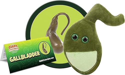 Miniatura 2 de GIANT MICROBES Peluche de la vesícula biliar, animal de peluche de biología, regalos de recuperación de cirugía de la vesícula biliar, regalos de