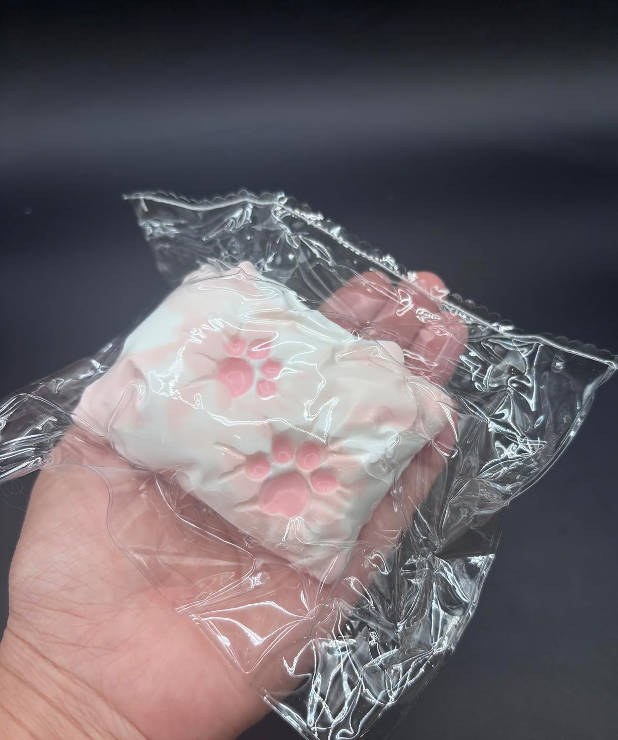 Frozen Butter Textured Strawberry Pillow cat paw Taba Squishy Toy