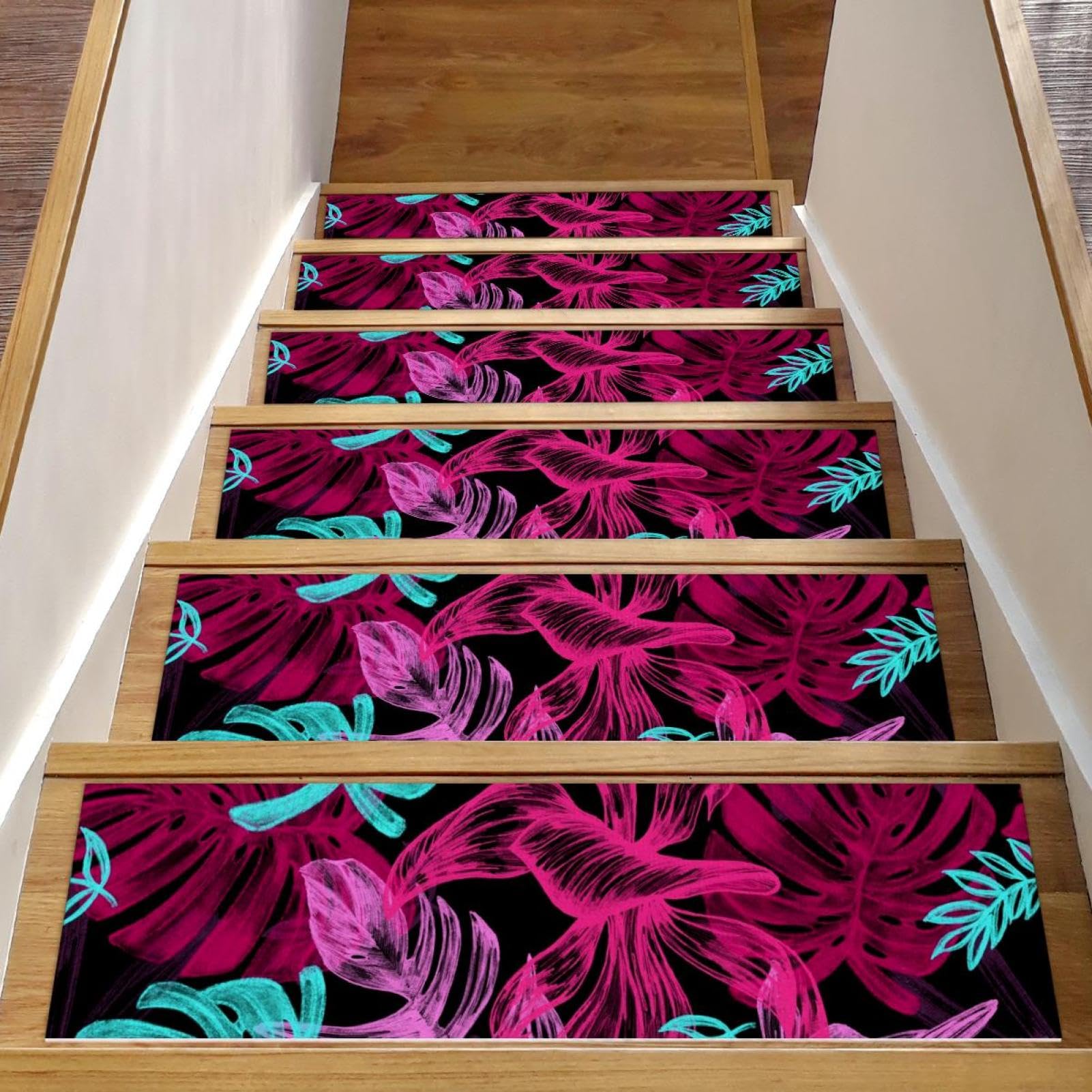 Alfombras exóticas para escaleras autoadhesivas ideales para niños y mascotas