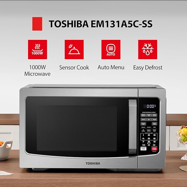 TOSHIBA EM131A5C-SS Stainless Steel Microwave 2